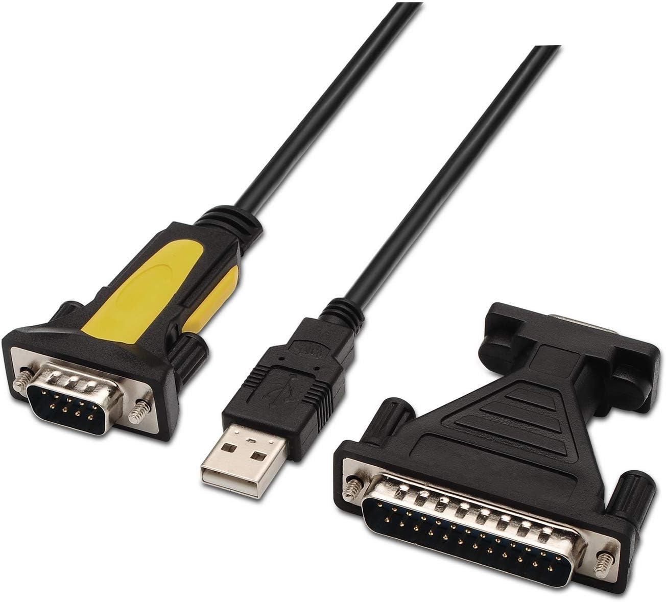 Cabo Conversor Impressora Aisens A104-0039/ USB Macho - DB9 Macho/ 1.8m/ Preto