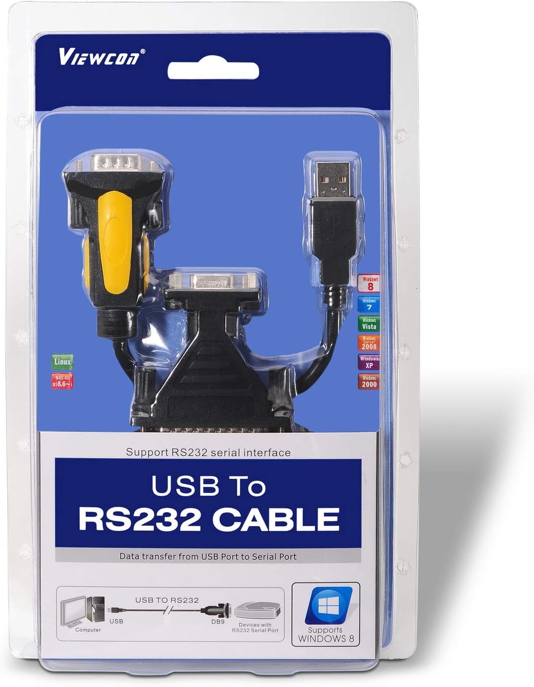 Cabo Conversor Impressora Aisens A104-0039/ USB Macho - DB9 Macho/ 1.8m/ Preto - Imagem 3