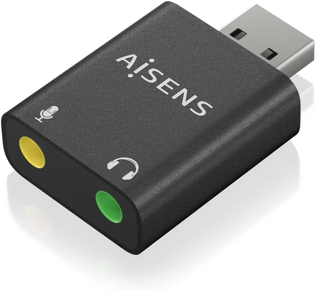Placa de Som Aisens A106-0768/ USB Macho - 2x Jack 3.5 Fêmea