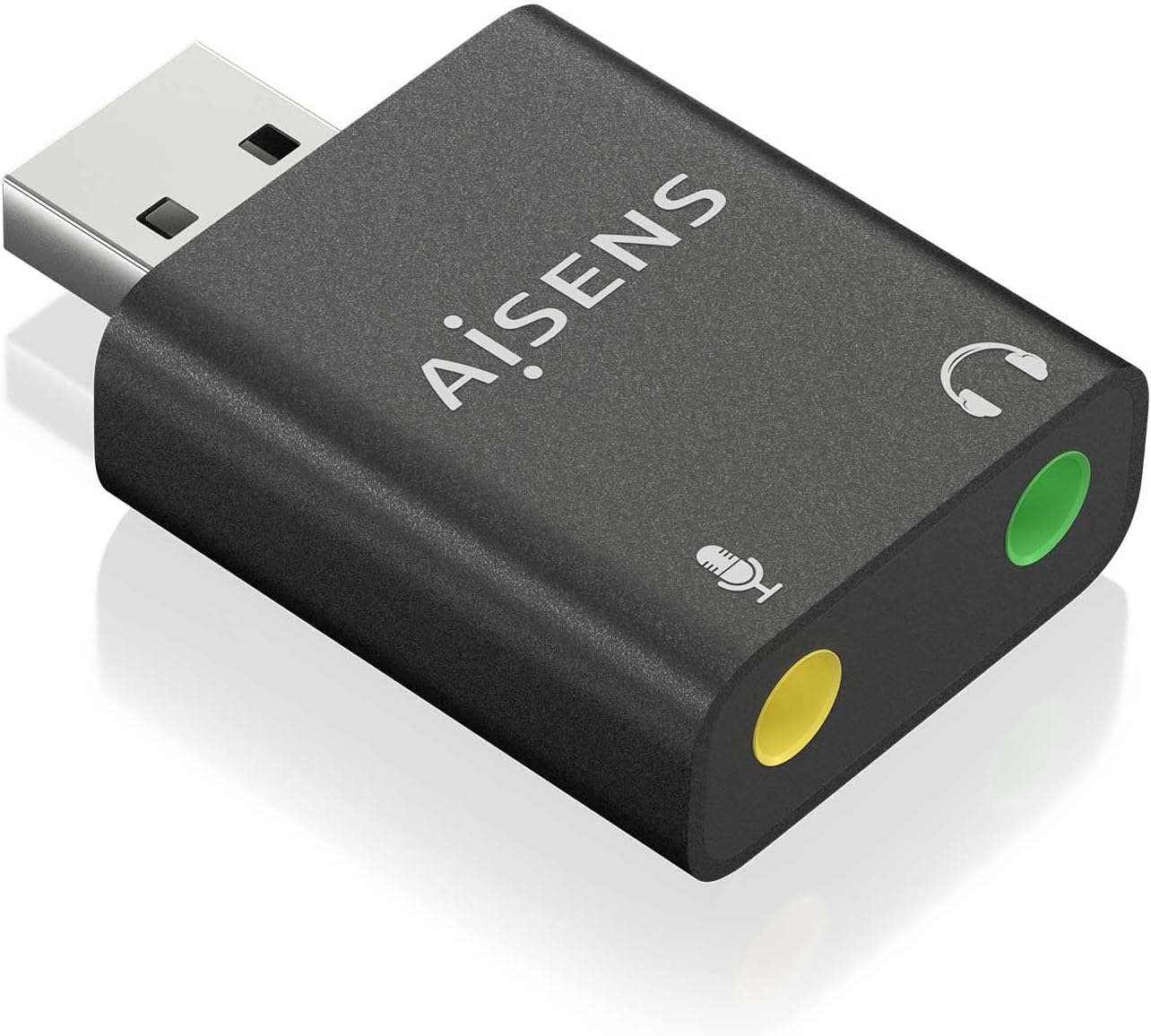 Placa de Som Aisens A106-0768/ USB Macho - 2x Jack 3.5 Fêmea - Imagem 2