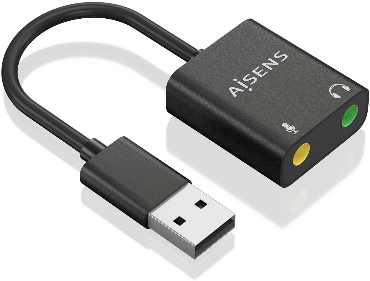 Placa de Som Aisens A106-0769/ USB Macho - 2xJack 3.5 Fêmea - Imagem 2