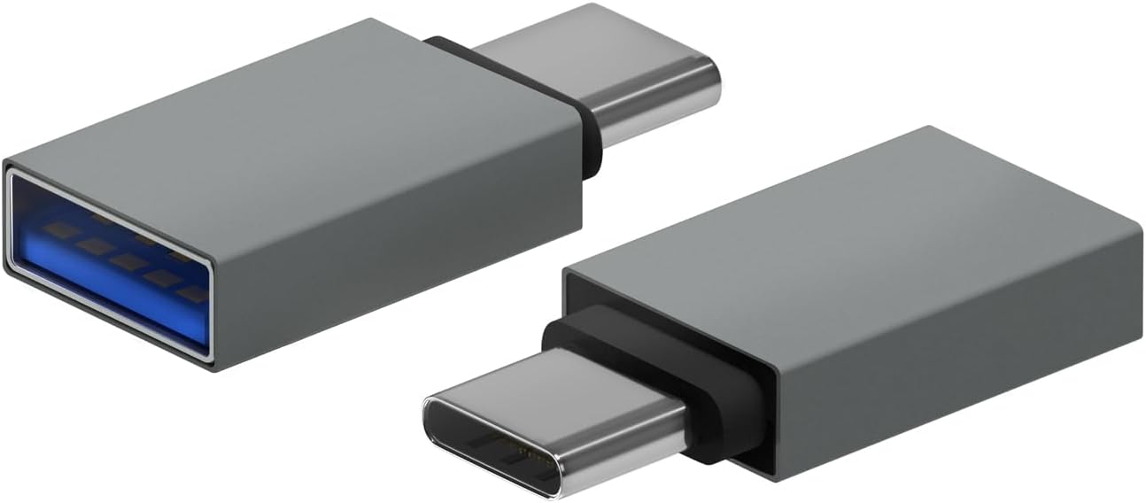 Adaptador USB 3.2 Aisens A108-0718/ USB Fêmea - USB Tipo-C Macho/ Cinzento