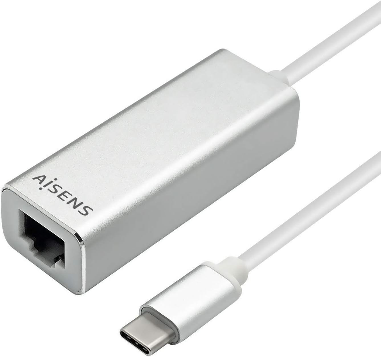 Adaptador USB Tipo-C - RJ45 Aisens A109-0341/ 1000Mbps