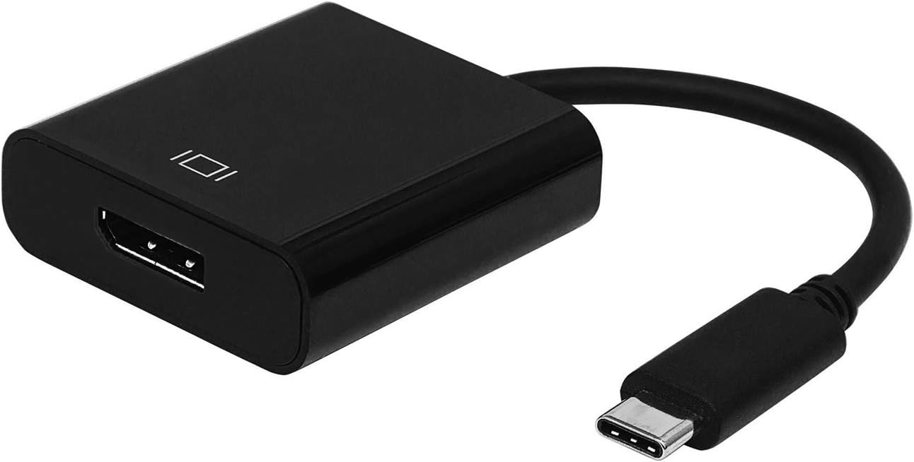 Conversor Aisens A109-0345/ USB Tipo-C Macho - DisplayPort Fêmea/ 15cm/ Preto