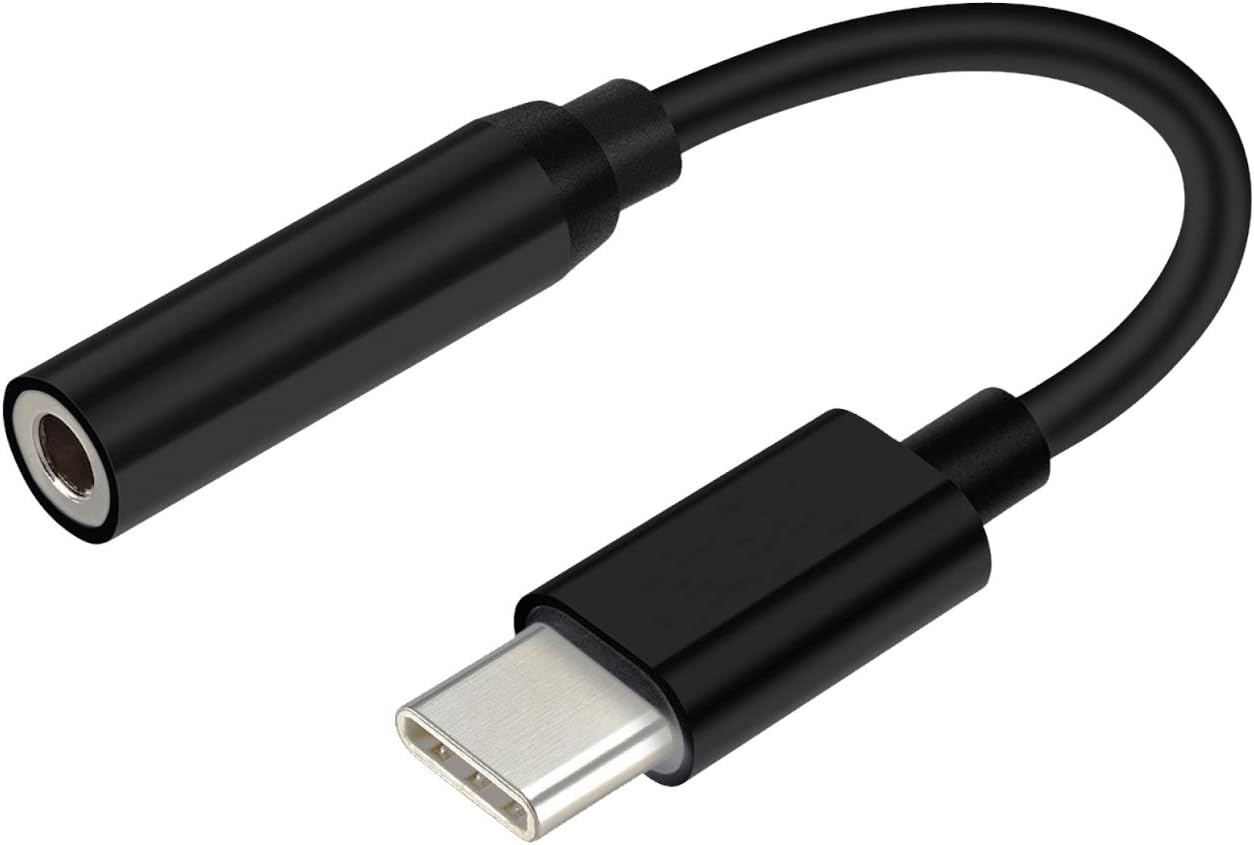 Conversor Jack 384 KHz Aisens A109-0348/ USB Tipo-C Macho - Jack 3.5 Fêmea