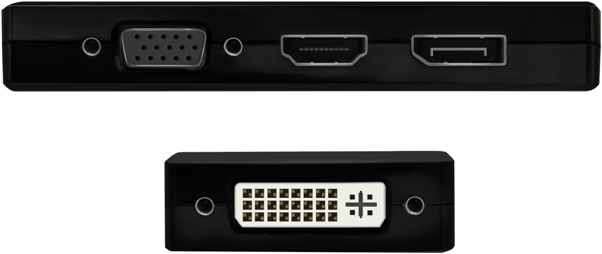 Conversor USB Tipo-C Aisens A109-0679/ HDMI Fêmea - VGA Fêmea - DVI Fêmea - DisplayPort Fêmea/ 15cm/ Preto - Imagem 3