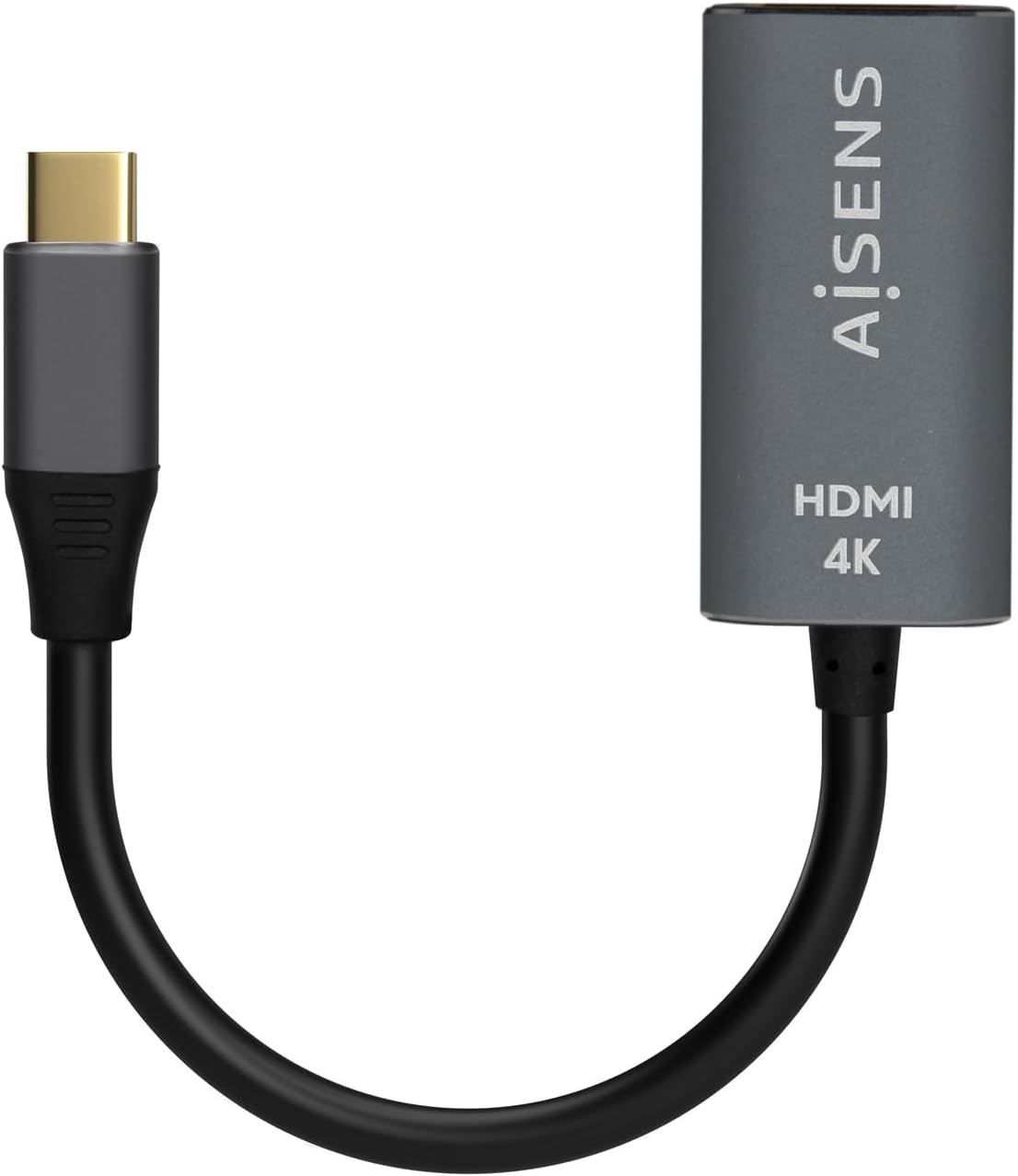 Conversor HDMI 4K 60Hz Aisens A109-0683/ HDMI Fêmea - USB Tipo-C Macho/ 15cm/ Cinzento - Imagem 2