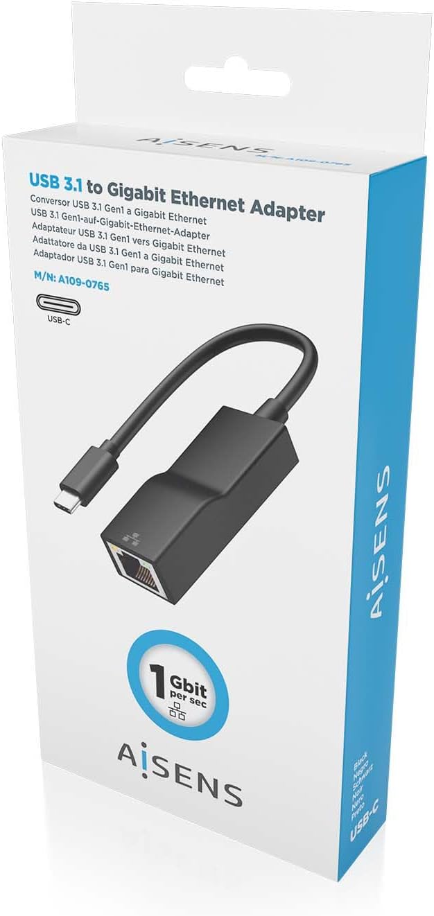 Adaptador USB Tipo-C - RJ45 Aisens A106-0765/ 1000Mbps - Imagem 6