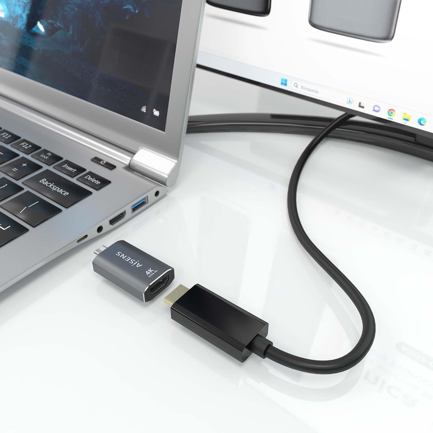 Adaptador USB Tipo-C Aisens A109-0862/ USB Tipo-C Macho/ HDMI 4K Fêmea - Imagem 6