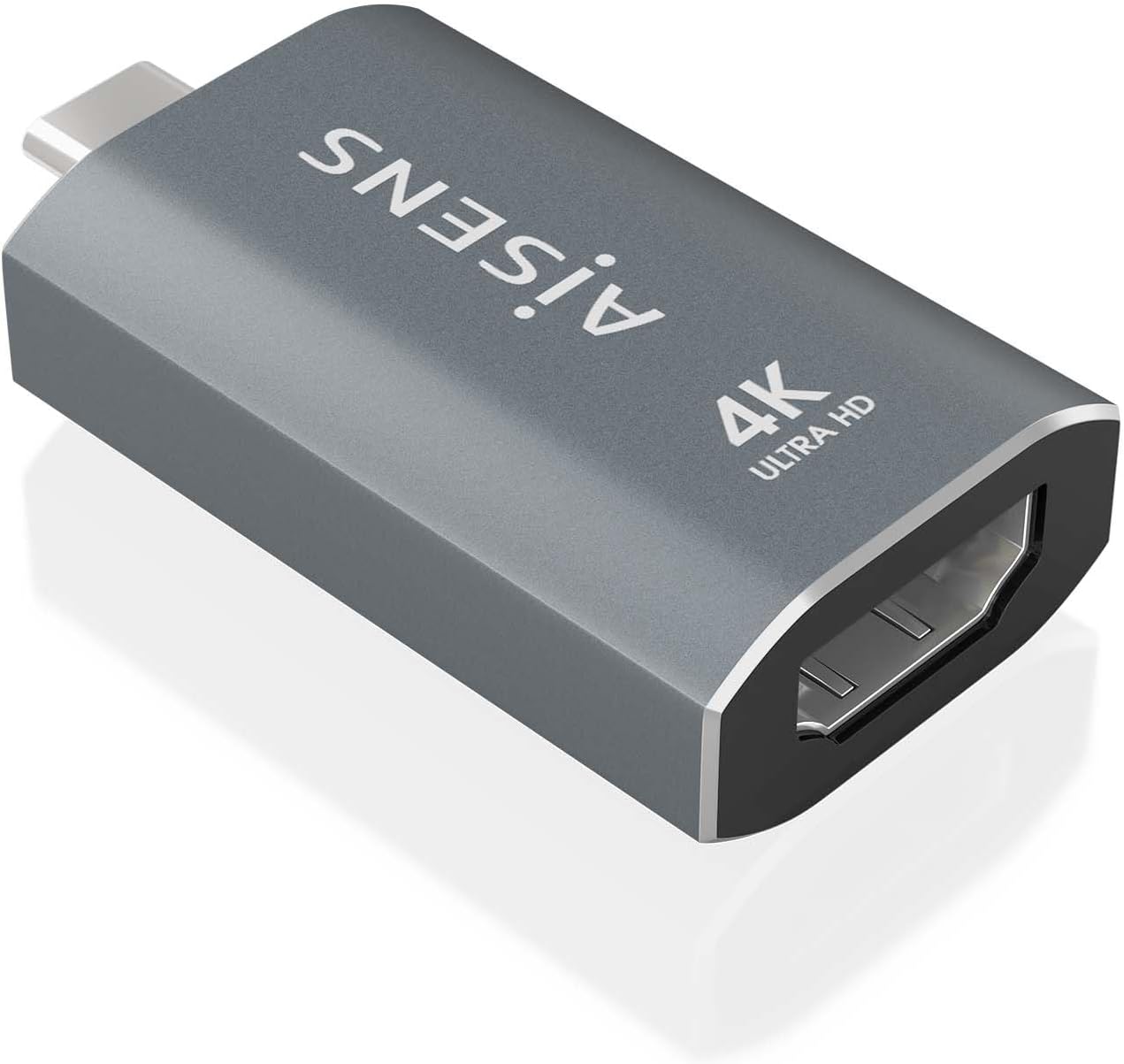 Adaptador USB Tipo-C Aisens A109-0862/ USB Tipo-C Macho/ HDMI 4K Fêmea
