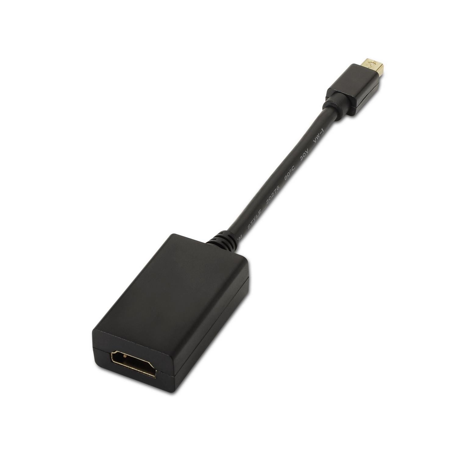 Cabo Conversor Aisens A125-0137/ Mini DisplayPort Macho - HDMI Fêmea/ 15cm/ Preto - Imagem 2