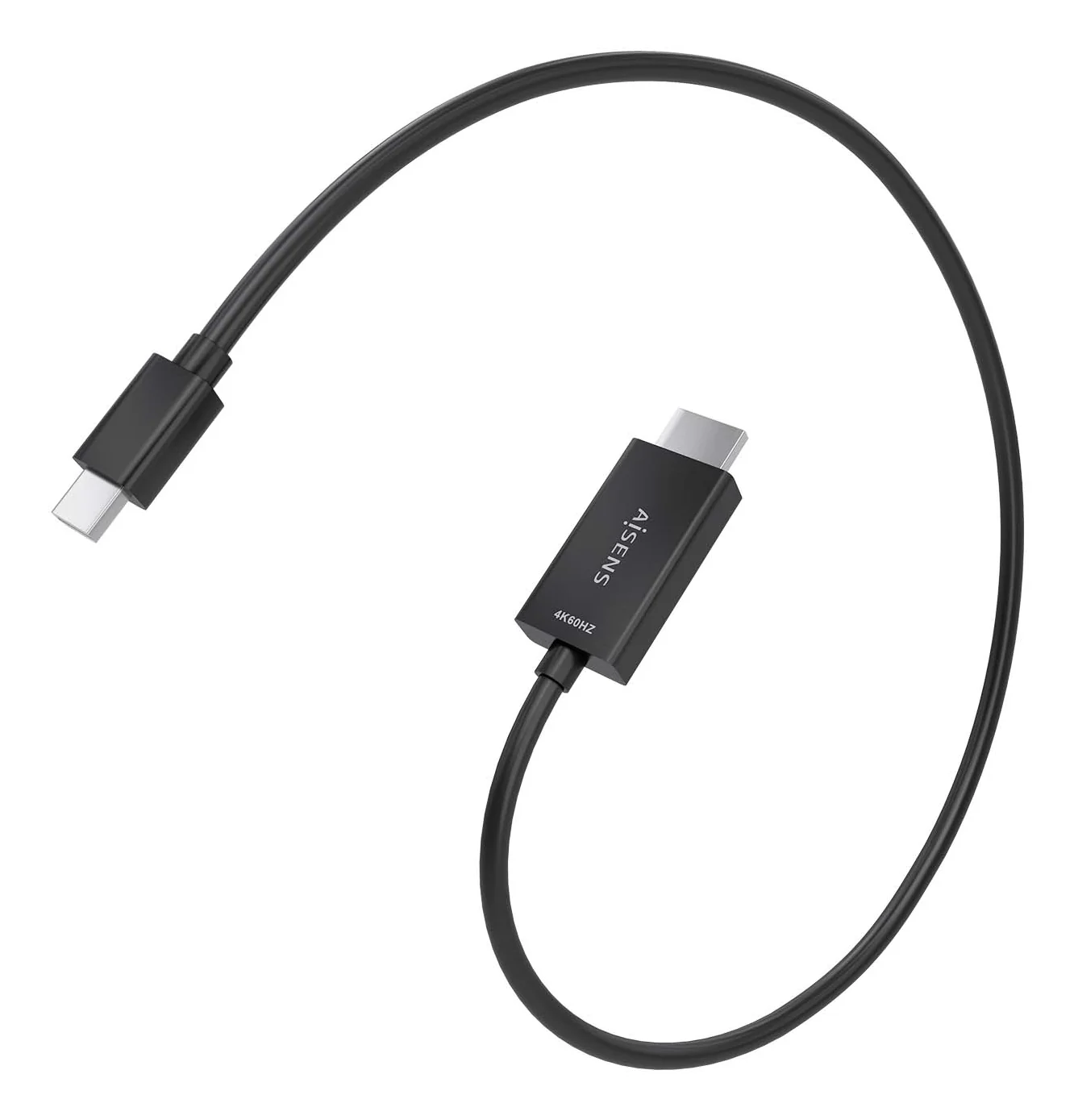 Cabo Conversor AISENS A125-0885 Mini DisplayPort para HDMI 4K 60Hz 0.6m Preto - Imagem 2