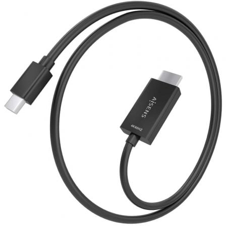 Cabo Conversor Aisens A125-0886/ Mini DisplayPort Macho - HDMI 4K Macho/ 1m/ Preto - Imagem 2