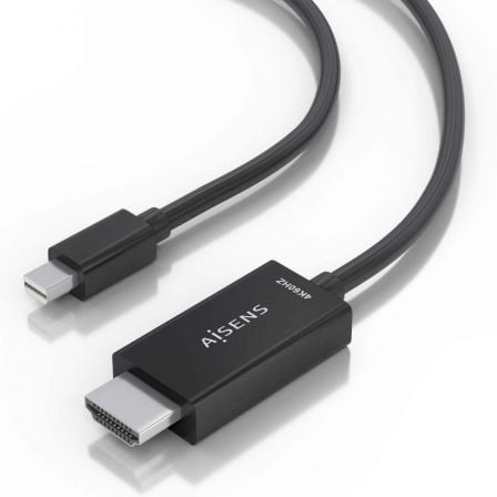 Cabo Conversor Aisens A125-0888/ Mini DisplayPort Macho - HDMI 4K Macho/ 2m/ Preto - Imagem 3