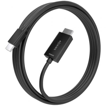 Cabo Conversor Aisens A125-0889/ Mini DisplayPort Macho - HDMI 4K Macho/ 3m/ Preto - Imagem 2