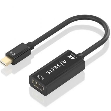 Cabo Conversor Aisens A125-0904/ Mini DisplayPort Macho - HDMI Fêmea/ 15cm/ Preto - Imagem 2