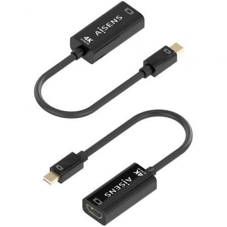 Cabo Conversor Aisens A125-0904/ Mini DisplayPort Macho - HDMI Fêmea/ 15cm/ Preto - Imagem 3