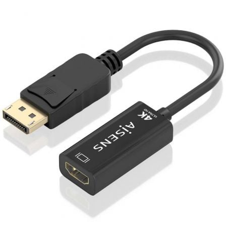 Cabo Conversor Aisens A125-0905/ DisplayPort Macho - HDMI Fêmea/ 15cm/ Preto - Imagem 2