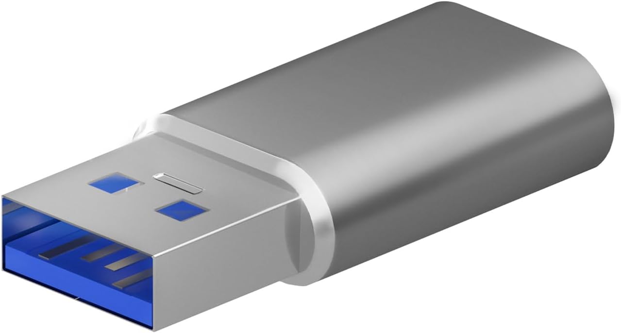 Adaptador USB 3.2 GEN2 Aisens A108-0677/ USB Tipo-C Fêmea - USB Macho