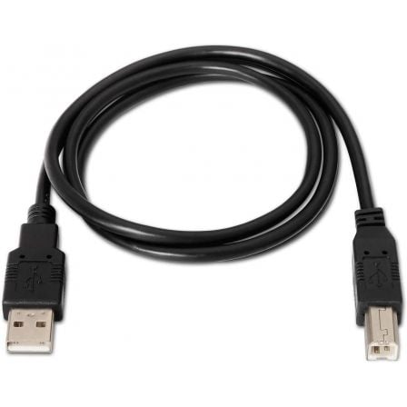 Cabo USB 2.0 Impressora Aisens A101-0005/ USB Tipo-B Macho - USB Macho/ Até 2.5W/ 60Mbps/ 1m/ Preto - Imagem 2