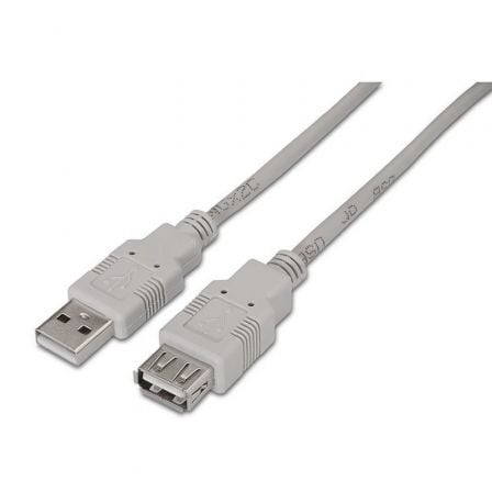 Cabo de Extensão USB 2.0 Aisens A101-0013/ USB Macho - USB Fêmea/ Até 2.5W/ 60Mbps/ 1.8m/ Bege
