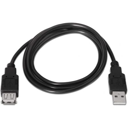 Cabo Extensor USB 2.0 Aisens A101-0016/ USB Macho - USB Fêmea/ Até 2.5W/ 60Mbps/ 1.8m/ Preto - Imagem 2