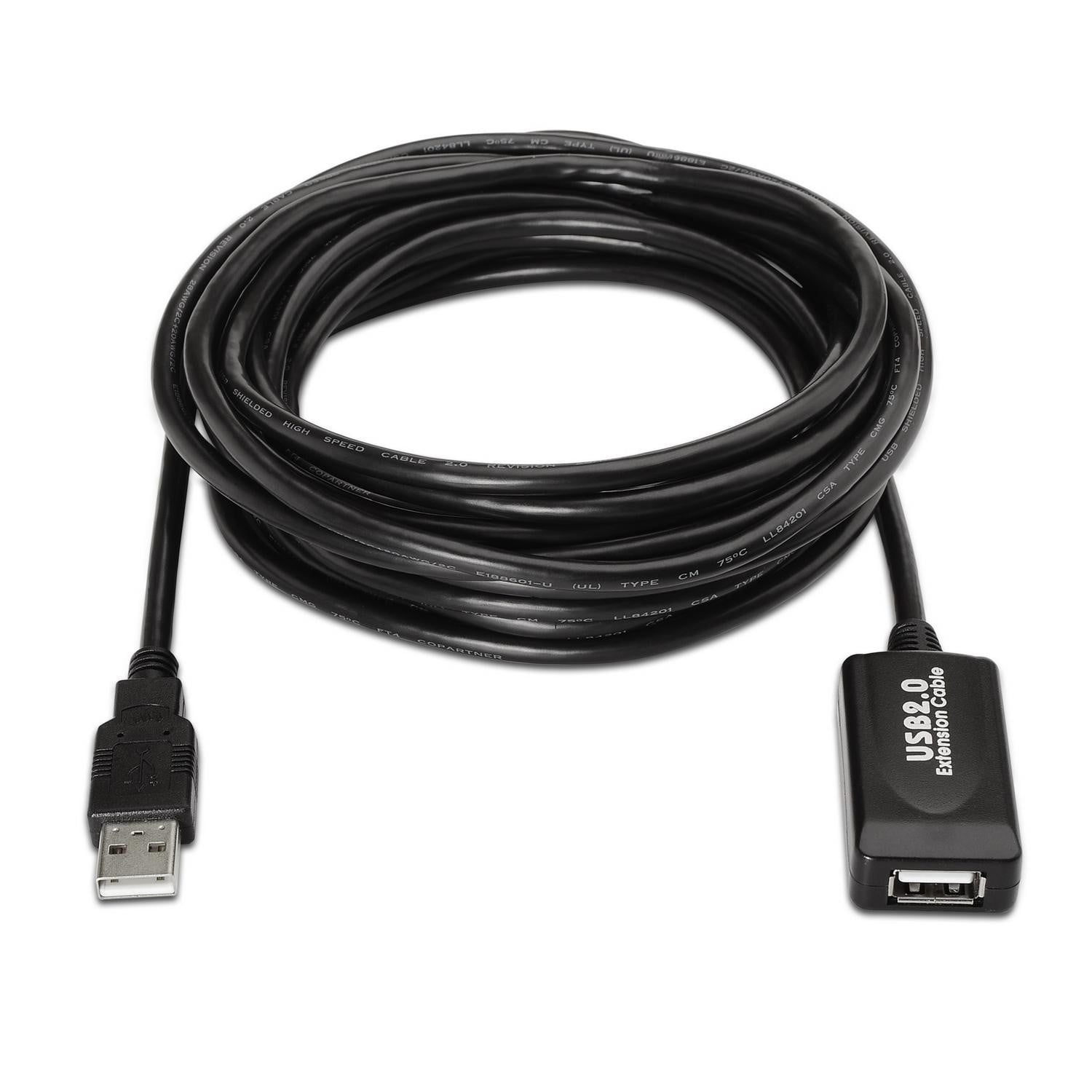 Cabo de Extensão USB 2.0 Aisens A101-0019/ USB Macho - USB Fêmea/ Até 2.5W/ 60Mbps/ 10m/ Preto - Imagem 2