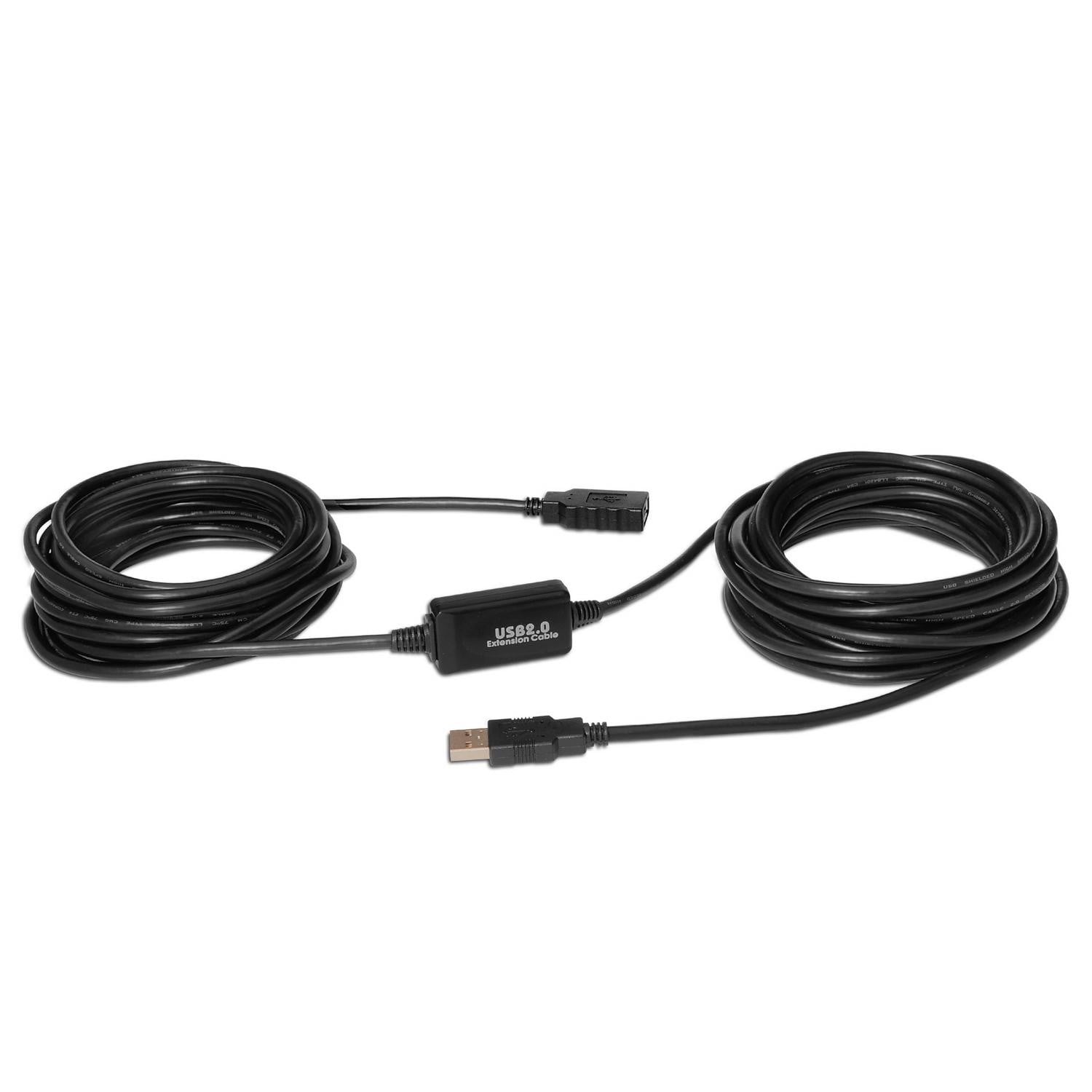 Cabo Extensor USB 2.0 Aisens A101-0020/ USB Macho - USB Fêmea/ Até 2.5W/ 60Mbps/ 15m/ Preto - Imagem 2