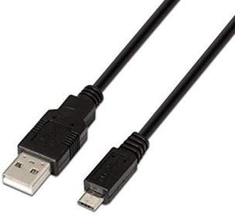 Cabo USB 2.0 Aisens A101-0024/ USB Macho - MiniUSB Macho/ Até 2.5W/ 60Mbps/ 1m/ Preto - Imagem 3