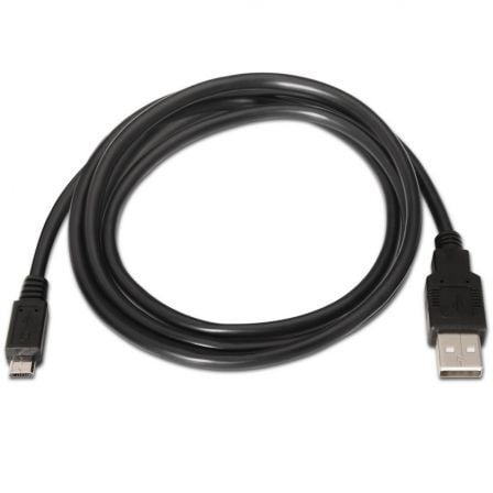 Cabo USB 2.0 Aisens A101-0029/ USB Macho - MicroUSB Macho/ Até 2.5W/ 60Mbps/ 3m/ Preto - Imagem 2