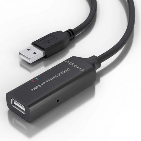 Cabo de Extensão USB 2.0 Aisens A101-0915/ USB Macho - USB Fêmea/ 10m/ Preto - Imagem 3