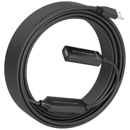 Cabo de Extensão USB 2.0 Aisens A101-0916/ USB Macho - USB Fêmea/ 15m/ Preto - Imagem 2