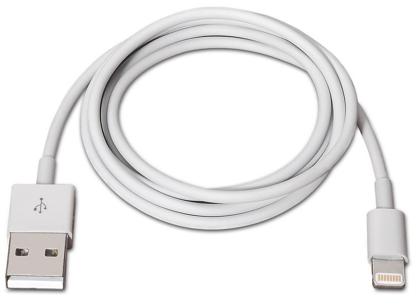 Cabo USB 2.0 Lightning Aisens A102-0036/ USB Macho - Lightning Macho/ Até 2.5W/ 60Mbps/ 2m/ Branco - Imagem 2