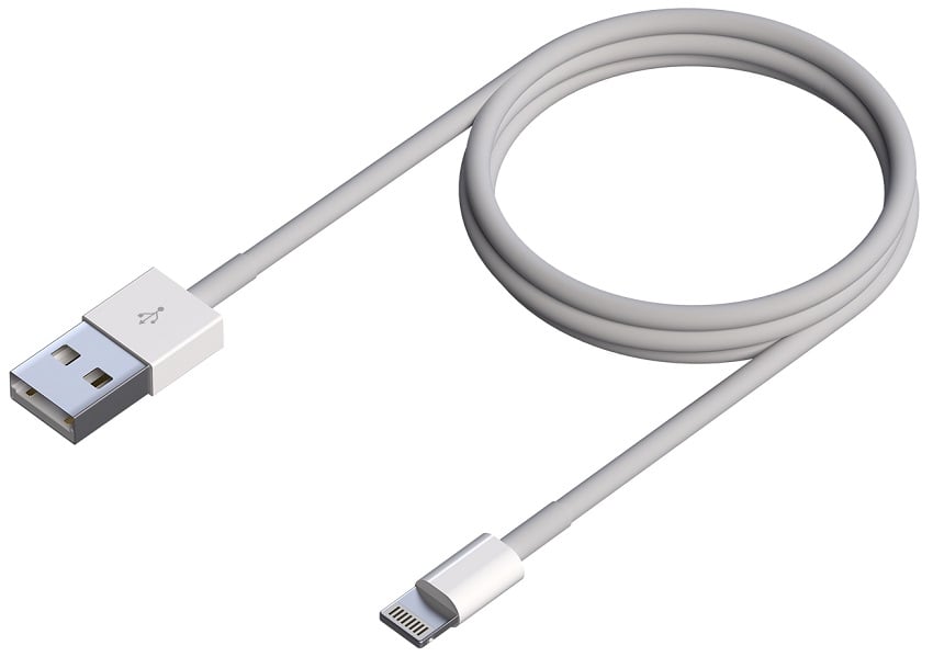 Cabo USB 2.0 Lightning Aisens A102-0542/ USB Macho - Lightning Macho/ Até 2.5W/ 60Mbps/ 50cm/ Branco - Imagem 2