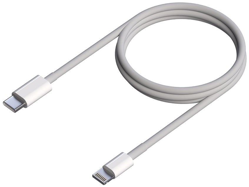 Cabo USB 2.0 Tipo-C Lightning Aisens A102-0543/ USB Tipo-C Macho - Lightning Macho/ Até 2.5W/ 60Mbps/ 50cm/ Branco - Imagem 2