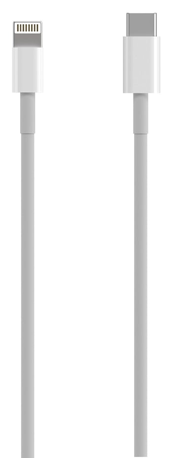 Cabo USB 2.0 Tipo-C Lightning Aisens A102-0543/ USB Tipo-C Macho - Lightning Macho/ Até 2.5W/ 60Mbps/ 50cm/ Branco