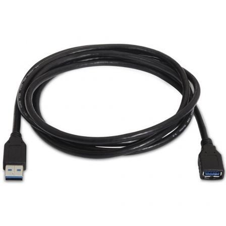 Cabo Extensor USB 3.0 Aisens A105-0041/ USB Macho - USB Fêmea/ Até 9W/ 625Mbps/ 1m/ Preto - Imagem 2