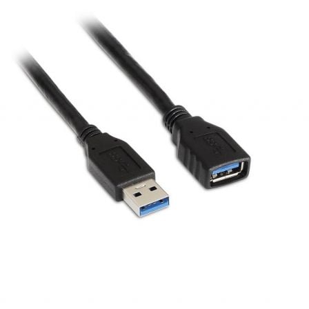 Cabo Extensor USB 3.0 Aisens A105-0042/ USB Macho - USB Fêmea/ Até 9W/ 625Mbps/ 2m/ Preto
