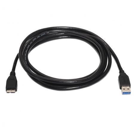 Cabo USB 3.0 Aisens A105-0044/ USB Macho - MicroUSB Macho/ Até 9W/ 625Mbps/ 2m/ Preto - Imagem 2