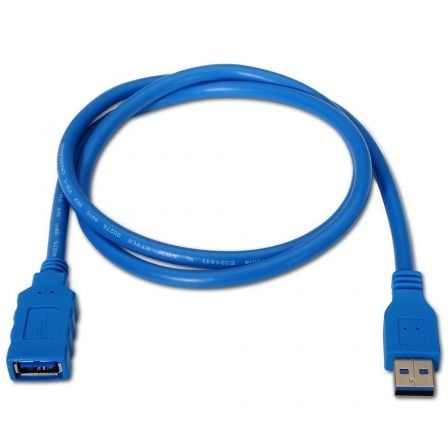 Cabo Extensor USB 3.0 Aisens A105-0045/ USB Macho - USB Fêmea/ Até 9W/ 625Mbps/ 1m / Azul - Imagem 2