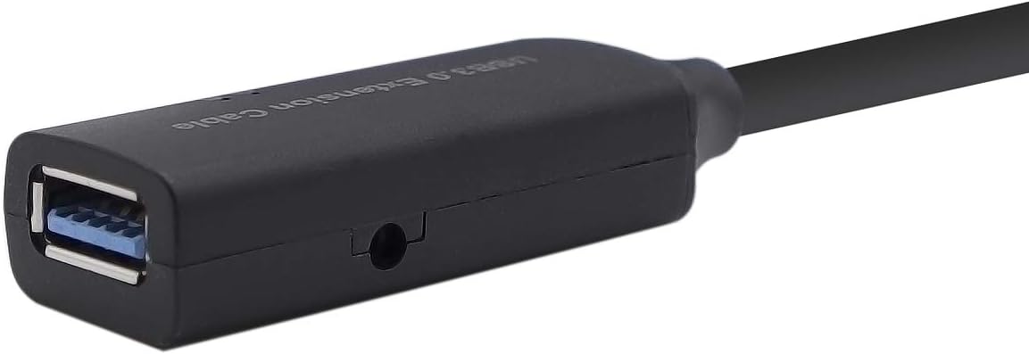 Cabo Extensor USB 3.0 com Amplificador Aisens A105-0408 / USB Macho - USB Fêmea / Até 9W / 625Mbps / 10m / Preto - Imagem 2
