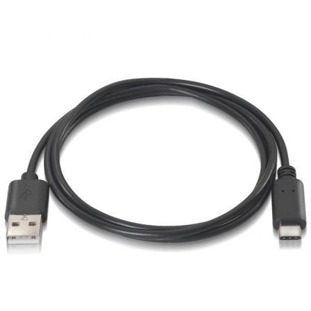 Cabo USB 2.0 Tipo-C Aisens A107-0050/ USB Tipo-C Macho - USB Macho/ Até 9W/ 625Mbps/ 50cm/ Preto - Imagem 2