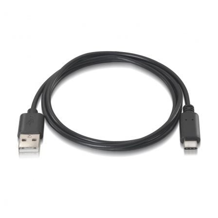 Cabo USB 2.0 Tipo-C Aisens A107-0052/ USB Tipo-C Macho - USB Macho/ Até 9W/ 625Mbps/ 2m/ Preto - Imagem 2