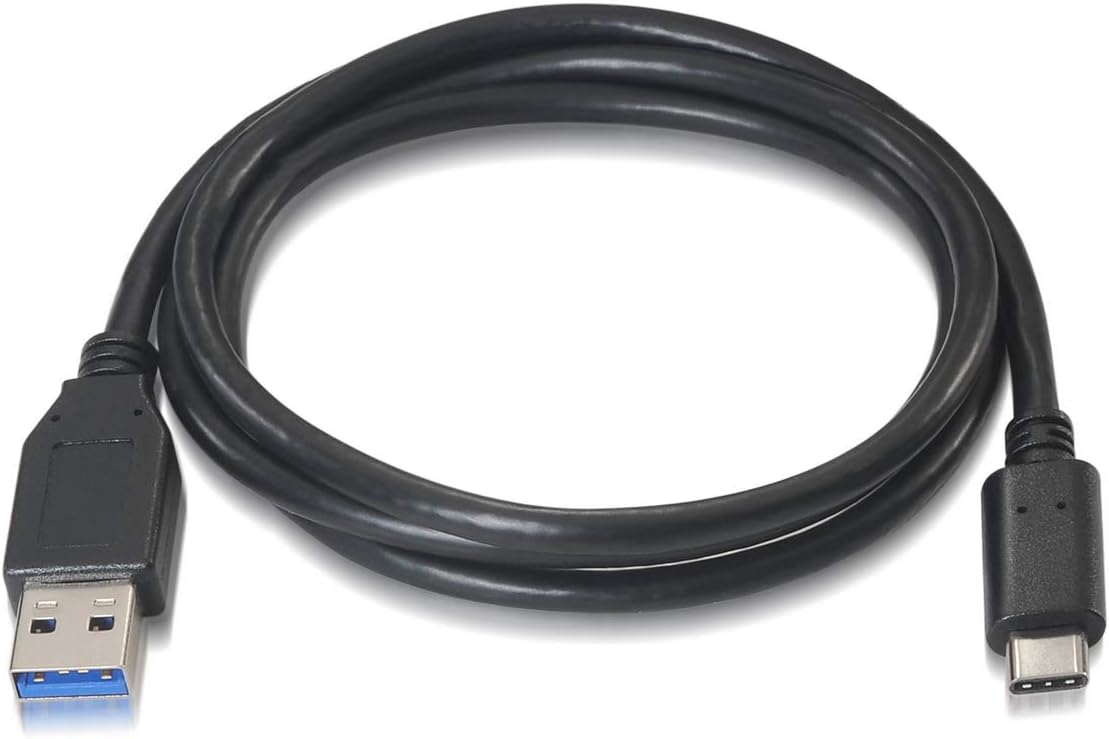 Cabo USB 3.1 Tipo-C Aisens A107-0060/ USB Tipo-C Macho - USB Macho/ Até 27W/ 625Mbps/ 1m/ Preto - Imagem 2