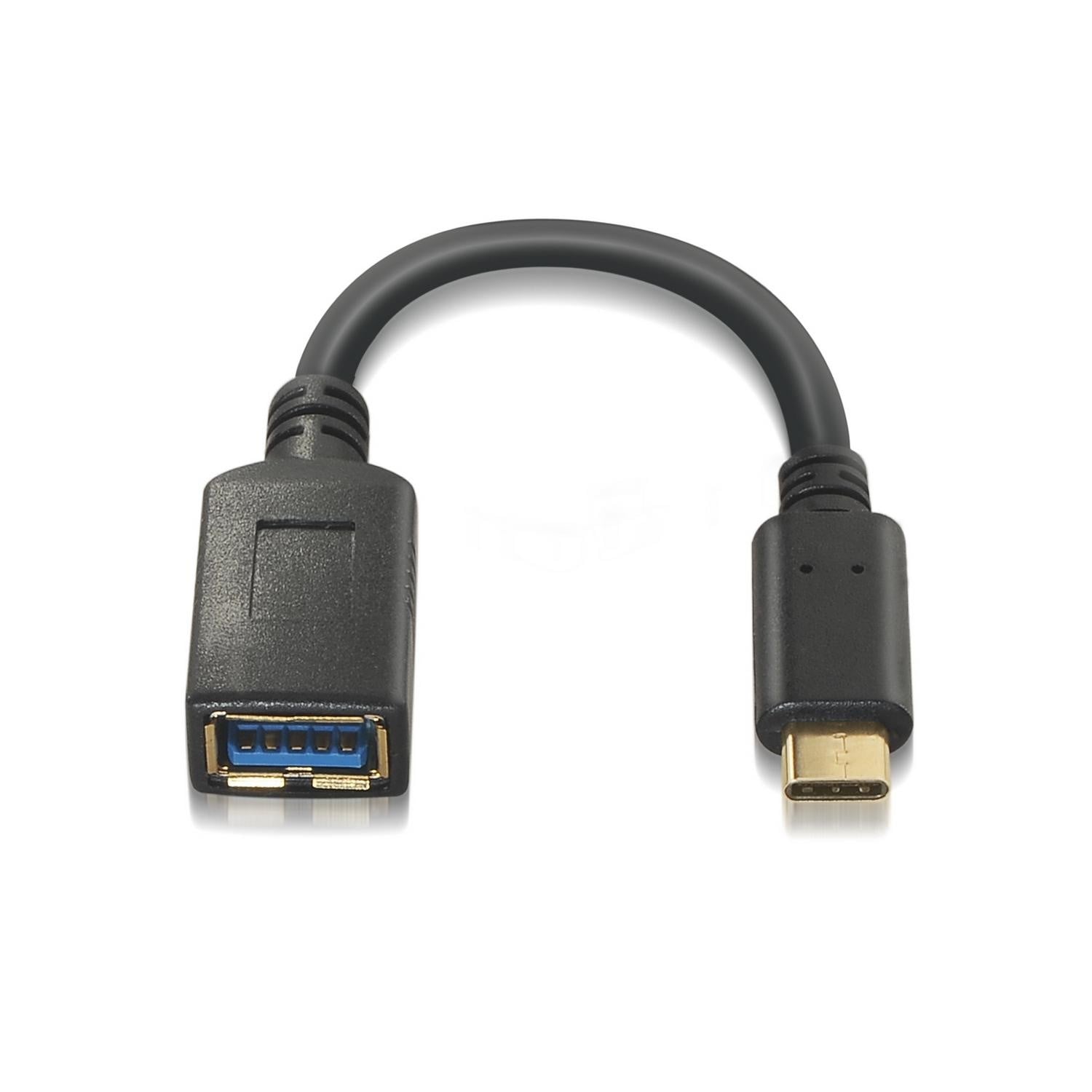 Cabo USB 3.1 Tipo-C Aisens A107-0062/ USB Tipo-C Macho - USB Fêmea/ Até 27W/ 625Mbps/ 15cm/ Preto - Imagem 2