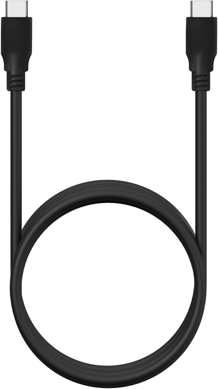 Cabo USB 3.2 Tipo-C Aisens A107-0701 20GBPS 5A 100W/ USB Tipo-C Macho - USB Tipo-C Macho/ Até 100W/ 2500Mbps/ 60cm/ Preto - Imagem 3