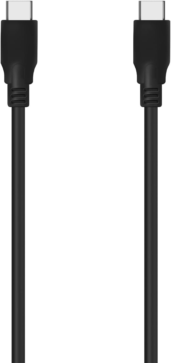 Cabo USB 3.2 Tipo-C Aisens A107-0702 20GBPS 5A 100W/ USB Tipo-C Macho - USB Tipo-C Macho/ Até 100W/ 2500Mbps/ 1m/ Preto