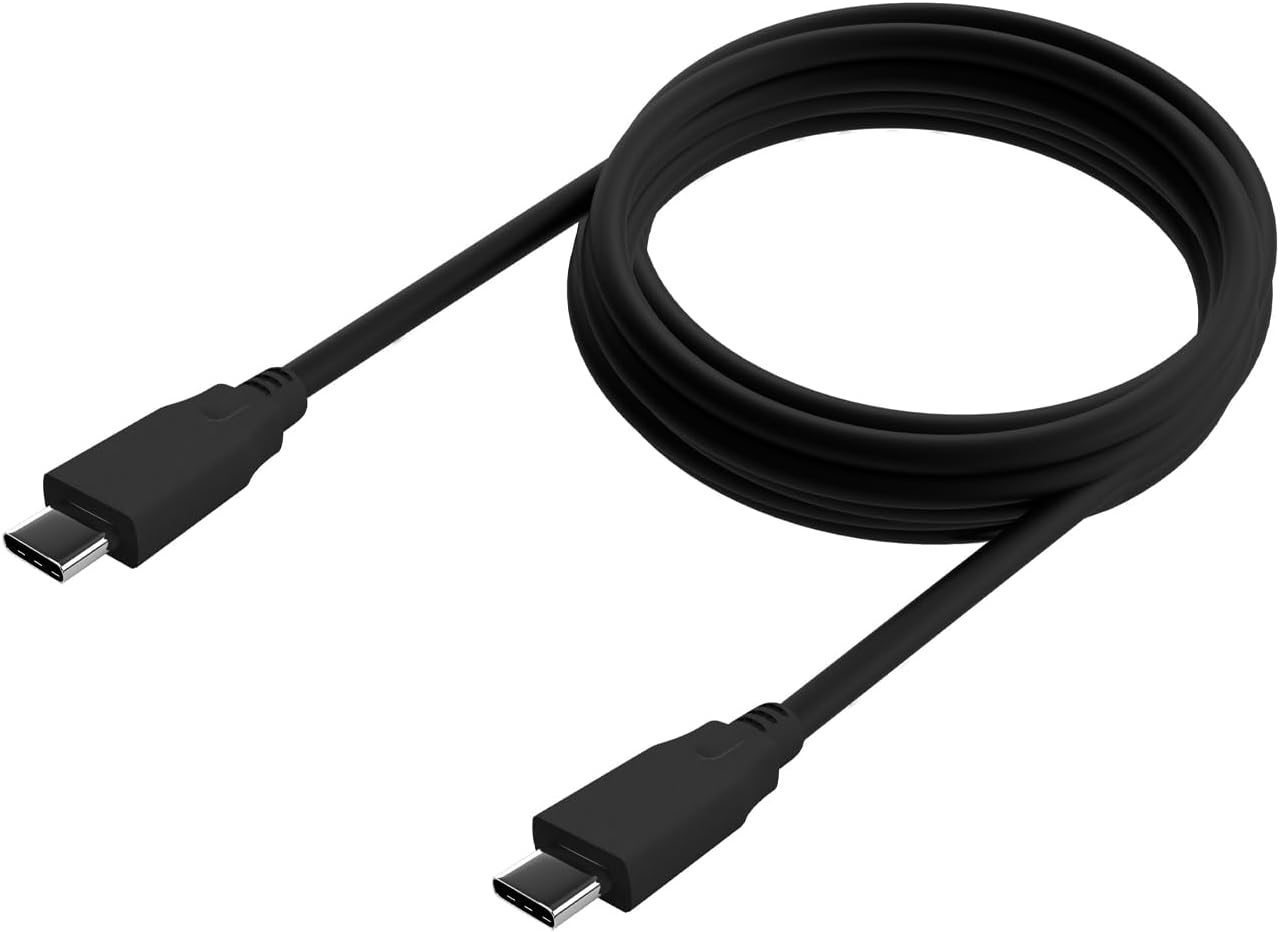 Cabo USB 3.2 Tipo-C Aisens A107-0704 20GBPS 5A 100W/ USB Tipo-C Macho - USB Tipo-C Macho/ Até 100W/ 2500Mbps/ 2m/ Preto - Imagem 2