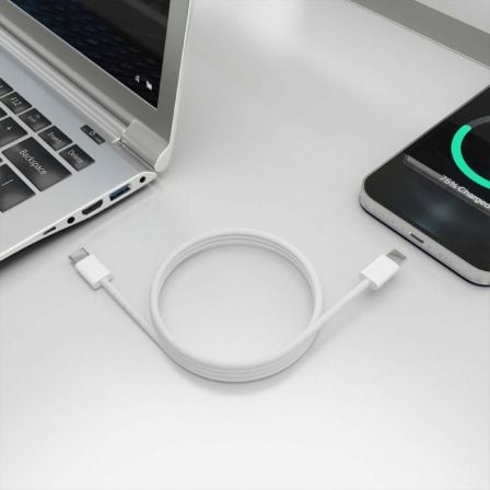 Cabo USB 2.0 Tipo-C Aisens A107-0855/ USB Tipo-C Macho - USB Macho/ Até 60W/ 480Mbps/ 1m/ Branco - Imagem 4