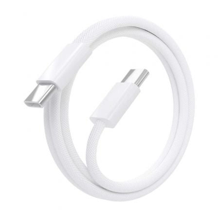 Cabo USB 2.0 Tipo-C Aisens A107-0855/ USB Tipo-C Macho - USB Macho/ Até 60W/ 480Mbps/ 1m/ Branco - Imagem 2